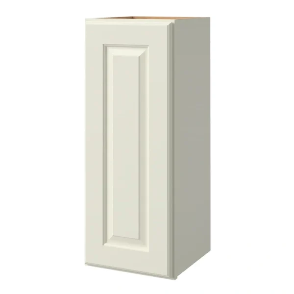 allen + roth Pattingham 12-in W x 36.125-in H x 12-in D Harbor Wall Fully Assembled Cabinet (Raised Panel Square Door Style)