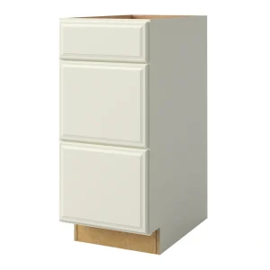 allen + roth Pattingham 15-in W x 34.5-in H x 24-in D Harbor 3-Drawer Base Fully Assembled Cabinet (Raised Panel Style)