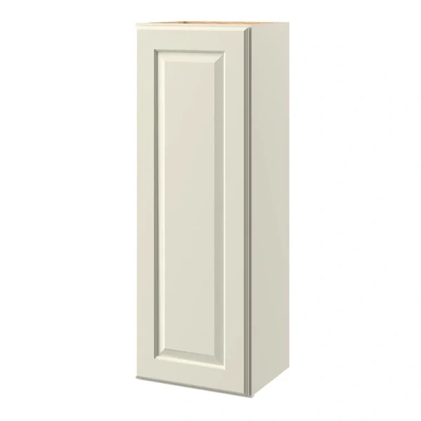 allen + roth Pattingham 15-in W x 39.125-in H x 12-in D Harbor Wall Fully Assembled Cabinet (Raised Panel Square Door Style)