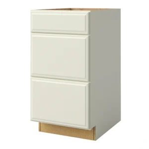 allen + roth Pattingham 18-in W x 34.5-in H x 24-in D Harbor 3-Drawer Base Fully Assembled Cabinet (Raised Panel Style)