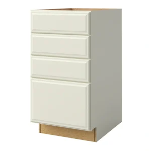 allen + roth Pattingham 18-in W x 34.5-in H x 24-in D Harbor 4-Drawer Base Fully Assembled Cabinet (Raised Panel Style)