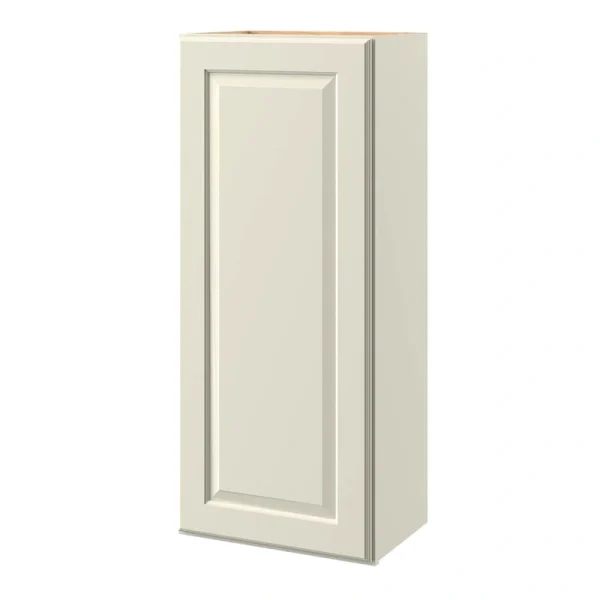 allen + roth Pattingham 18-in W x 39.125-in H x 12-in D Harbor Wall Fully Assembled Cabinet (Raised Panel Square Door Style)