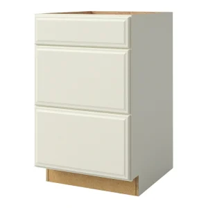 allen + roth Pattingham 21-in W x 34.5-in H x 24-in D Harbor 3-Drawer Base Fully Assembled Cabinet (Raised Panel Style)