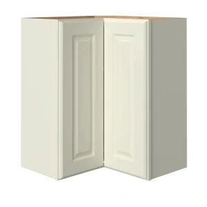allen + roth Pattingham 24-in W x 30.125-in H x 23-in D Harbor Diagonal Corner Wall Fully Assembled Cabinet (Raised Panel Square Style)