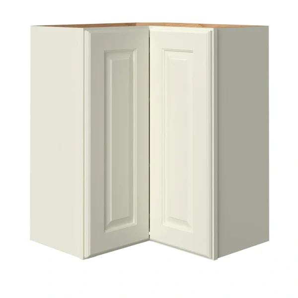 allen + roth Pattingham 24-in W x 30.125-in H x 23-in D Harbor Diagonal Corner Wall Fully Assembled Cabinet (Raised Panel Square Style)