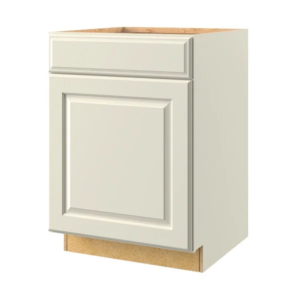 allen + roth Pattingham 24-in W x 34.5-in H x 24-in D Harbor 1-Drawer Base Fully Assembled Cabinet (Raised Panel Shaker Style)