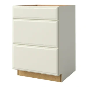 allen + roth Pattingham 24-in W x 34.5-in H x 24-in D Harbor 3-Drawer Base Fully Assembled Cabinet (Raised Panel Style)