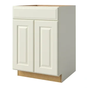 allen + roth Pattingham 24-in W x 34.5-in H x 24-in D Harbor Sink Base Fully Assembled Cabinet (Raised Panel Square Style)