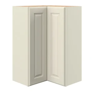 allen + roth Pattingham 24-in W x 36.125-in H x 12-in D Harbor Diagonal Corner Wall Fully Assembled Cabinet (Raised Panel Square Style)