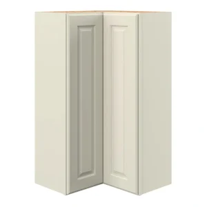 allen + roth Pattingham 24-in W x 39.125-in H x 12-in D Harbor Diagonal Corner Wall Fully Assembled Cabinet (Raised Panel Square Style)