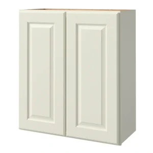 allen + roth Pattingham 27-in W x 30.125-in H x 12-in D Harbor Wall Fully Assembled Cabinet (Raised Panel Square Door Style)