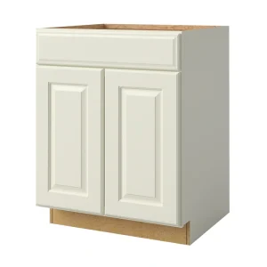 allen + roth Pattingham 27-in W x 34.5-in H x 24-in D Harbor 1-Drawer Base Fully Assembled Cabinet (Raised Panel Slab Door Style)
