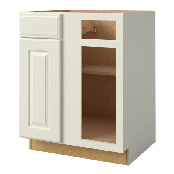 allen + roth Pattingham 27-in W x 34.5-in H x 24-in D Harbor Blind 1-Drawer Base Fully Assembled Cabinet (Raised Panel Square Style)