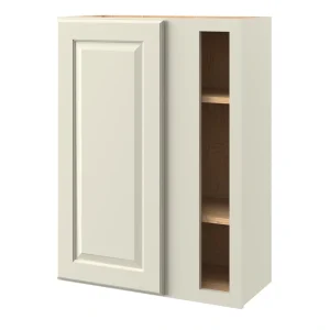 allen + roth Pattingham 27-in W x 36.125-in H x 12-in D Harbor Blind Corner Wall Fully Assembled Cabinet (Raised Panel Square Style)