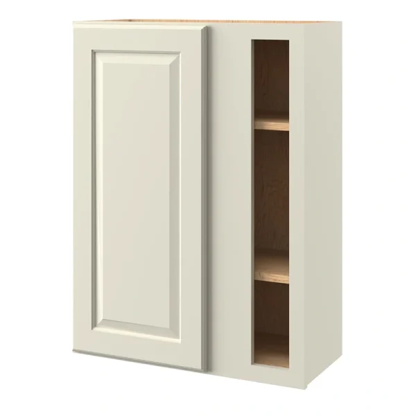 allen + roth Pattingham 27-in W x 36.125-in H x 12-in D Harbor Blind Corner Wall Fully Assembled Cabinet (Raised Panel Square Style)