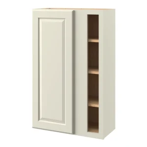 allen + roth Pattingham 27-in W x 42.125-in H x 12-in D Harbor Blind Corner Wall Fully Assembled Cabinet (Raised Panel Square Style)