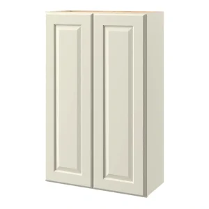 allen + roth Pattingham 27-in W x 42-in H x 12-in D Harbor Wall Fully Assembled Cabinet (Raised Panel Square Door Style)