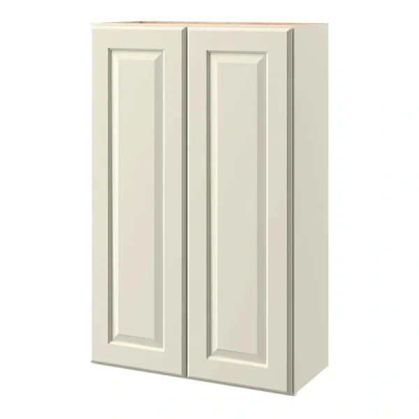allen + roth Pattingham 27-in W x 42-in H x 12-in D Harbor Wall Fully Assembled Cabinet (Raised Panel Square Door Style)
