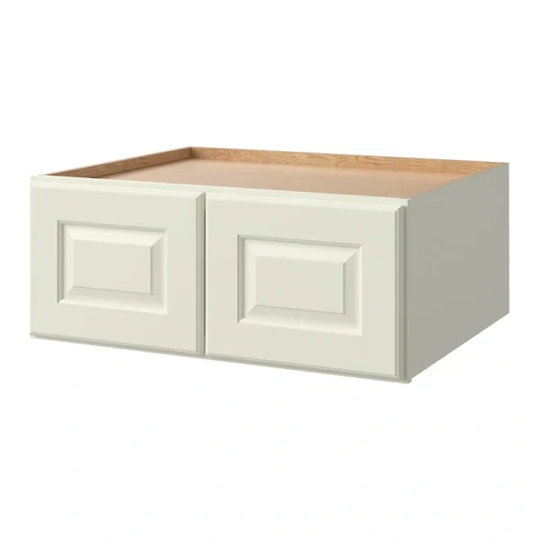 allen + roth Pattingham 30-in W x 12.125-in H x 12-in D Harbor Wall Fully Assembled Cabinet (Raised Panel Square Door Style)