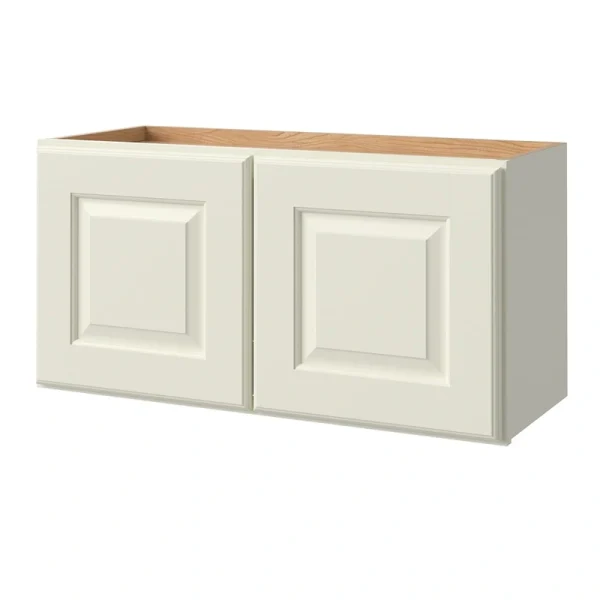 allen + roth Pattingham 30-in W x 15.125-in H x 12-in D Harbor Wall Fully Assembled Cabinet (Raised Panel Square Door Style)