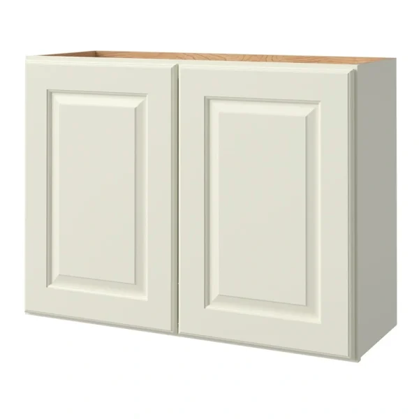 allen + roth Pattingham 30-in W x 24.5-in H x 12-in D Harbor Wall Fully Assembled Cabinet (Raised Panel Square Door Style)
