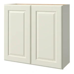 allen + roth Pattingham 30-in W x 30.125-in H x 12-in D Harbor Wall Fully Assembled Cabinet (Raised Panel Square Door Style)
