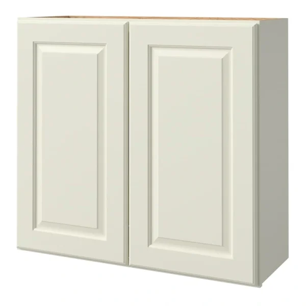 allen + roth Pattingham 30-in W x 30.125-in H x 12-in D Harbor Wall Fully Assembled Cabinet (Raised Panel Square Door Style)