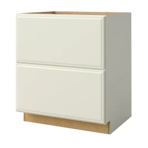allen + roth Pattingham 30-in W x 34.5-in H x 24-in D Harbor 2-Drawer Base Fully Assembled Cabinet (Raised Panel Style)