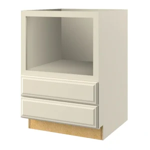 allen + roth Pattingham 30-in W x 34.5-in H x 24-in D Harbor 2-Drawers Microwave Base Fully Assembled Cabinet (Raised Panel Style)
