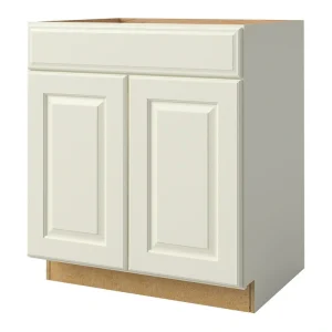 allen + roth Pattingham 30-in W x 34.5-in H x 24-in D Harbor Sink Base Fully Assembled Cabinet (Raised Panel Square Style)