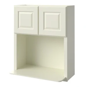 allen + roth Pattingham 30-in W x 36.125-in H x 12-in D Harbor Microwave Wall Fully Assembled Cabinet (Raised Panel Slab Style)