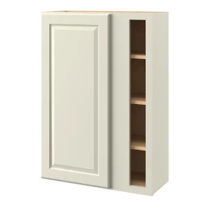 allen + roth Pattingham 30-in W x 39.125-in H x 12-in D Harbor Blind Corner Wall Fully Assembled Cabinet (Raised Panel Shaker Style)