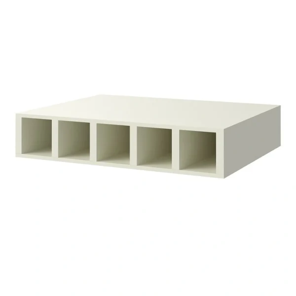 allen + roth Pattingham 30-in W x 6-in H x 12-in D Harbor Open Cube Organizer Wall Fully Assembled Cabinet (Raised Panel Style)