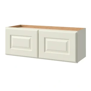 allen + roth Pattingham 33-in W x 12.125-in H x 12-in D Harbor Wall Fully Assembled Cabinet (Raised Panel Square Door Style)
