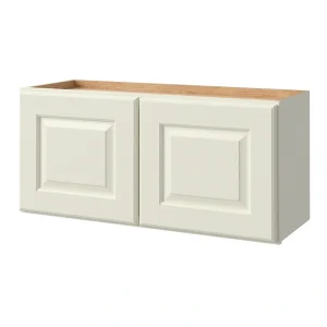 allen + roth Pattingham 33-in W x 15.125-in H x 12-in D Harbor Wall Fully Assembled Cabinet (Raised Panel Square Door Style)