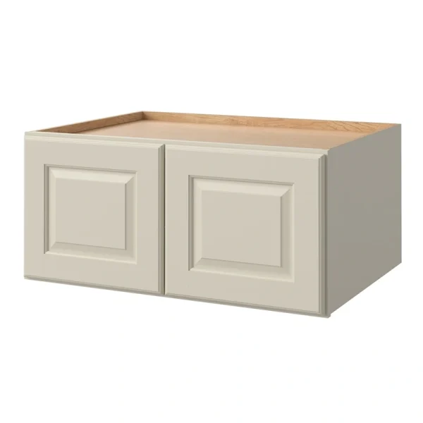 allen + roth Pattingham 33-in W x 15.125-in H x 24-in D Harbor Wall Fully Assembled Cabinet (Raised Panel Square Door Style)