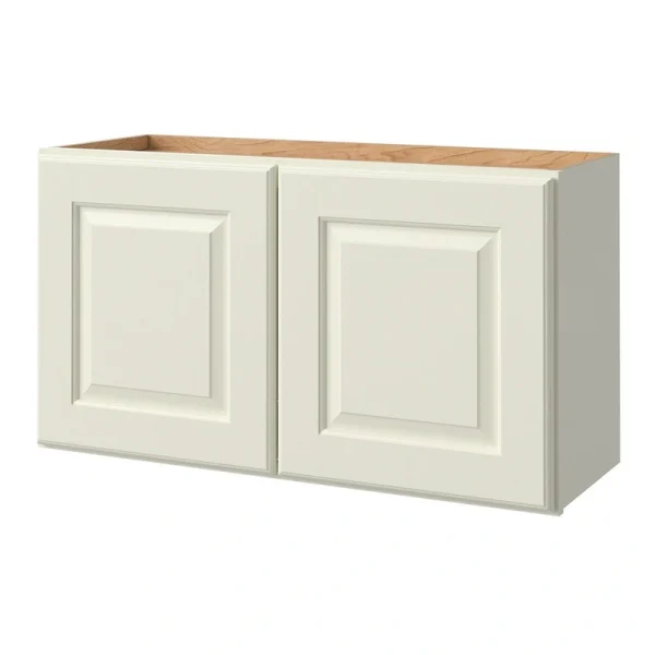 allen + roth Pattingham 33-in W x 18.125-in H x 12-in D Harbor Wall Fully Assembled Cabinet (Raised Panel Square Door Style)