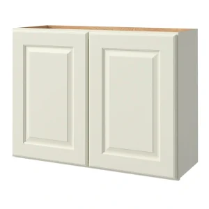 allen + roth Pattingham 33-in W x 24.5-in H x 12-in D Harbor Wall Fully Assembled Cabinet (Raised Panel Square Door Style)