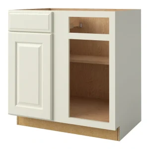 allen + roth Pattingham 33-in W x 34.5-in H x 24-in D Harbor Blind 1-Drawer Base Fully Assembled Cabinet (Raised Panel Square Style)