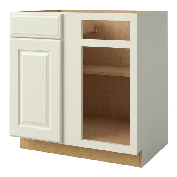 allen + roth Pattingham 33-in W x 34.5-in H x 24-in D Harbor Blind 1-Drawer Base Fully Assembled Cabinet (Raised Panel Square Style)