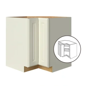 allen + roth Pattingham 33-in W x 34.5-in H x 24-in D Harbor Diagonal Corner Base Fully Assembled Cabinet (Raised Panel Square Style) T726926094