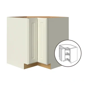 allen + roth Pattingham 33-in W x 34.5-in H x 24-in D Harbor Lazy Susan Corner Base Fully Assembled Cabinet (Raised Panel Square Style) T726926093