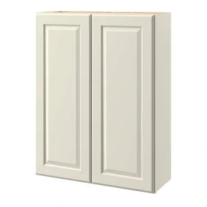allen + roth Pattingham 33-in W x 39-in H x 12-in D Harbor Wall Fully Assembled Cabinet (Raised Panel Square Door Style)