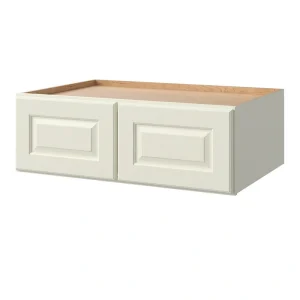 allen + roth Pattingham 36-in W x 12.125-in H x 24-in D Harbor Wall Fully Assembled Cabinet (Raised Panel Square Door Style)