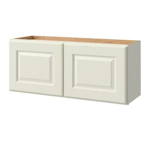 allen + roth Pattingham 36-in W x 15.125-in H x 12-in D Harbor Wall Fully Assembled Cabinet (Raised Panel Square Door Style)