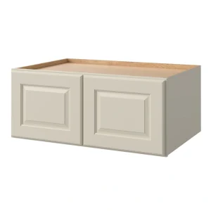 allen + roth Pattingham 36-in W x 15.125-in H x 24-in D Harbor Wall Fully Assembled Cabinet (Raised Panel Square Door Style)