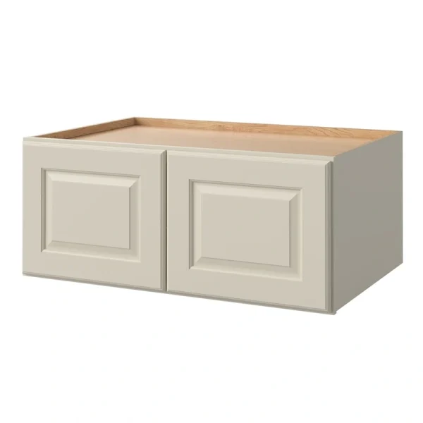 allen + roth Pattingham 36-in W x 15.125-in H x 24-in D Harbor Wall Fully Assembled Cabinet (Raised Panel Square Door Style)