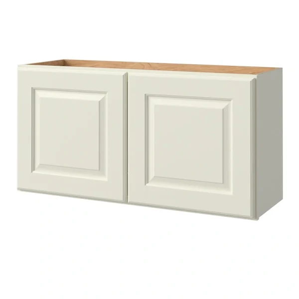 allen + roth Pattingham 36-in W x 18.125-in H x 12-in D Harbor Wall Fully Assembled Cabinet (Raised Panel Square Door Style)