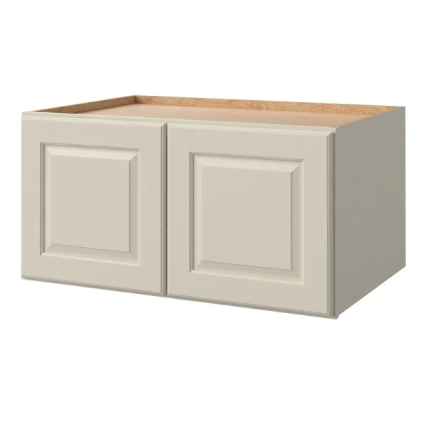 allen + roth Pattingham 36-in W x 18.125-in H x 24-in D Harbor Wall Fully Assembled Cabinet (Raised Panel Square Door Style)