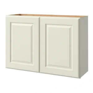 allen + roth Pattingham 36-in W x 24.5-in H x 12-in D Harbor Wall Fully Assembled Cabinet (Raised Panel Square Door Style)